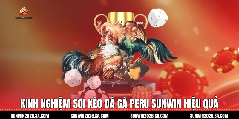 Kinh nghiệm soi kèo Đá gà Peru Sunwin hiệu quả